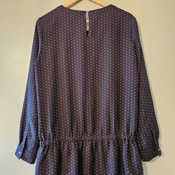 Scotch & Soda Stars Print Long Sleeve Low Waist Mini Ruffled Dress Size Medium. - Picture 13 of 16